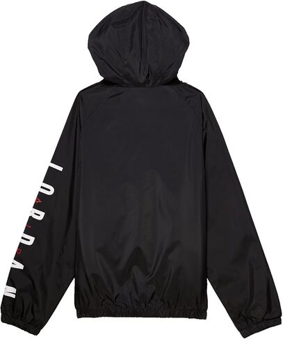 Jordan Boy's Fleece Lined Windbreaker Jacket (Big Kids) Black MD (10-12 Big Kid) in Saudi Arabia