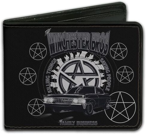 Buckle-Down Men's Bifold Wallet Supernatural, 4.0" x 3.5" in Saudi Arabia