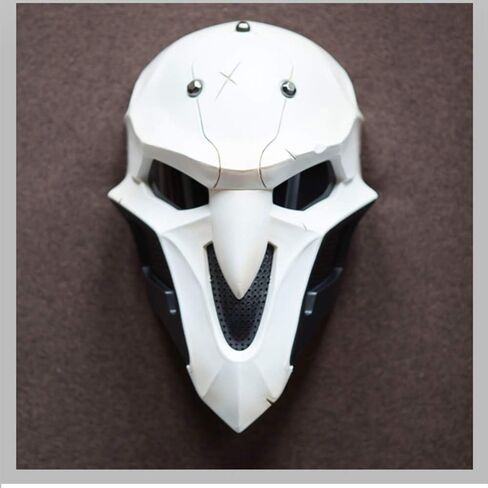 damdos Halloween Props Mens Cosplay Masks for OW Reaper mask with Lenses ABS Plastic Guy Fawkes Anonymous Mask Fancy Dress Xmas Birthday Gifts in Saudi Arabia