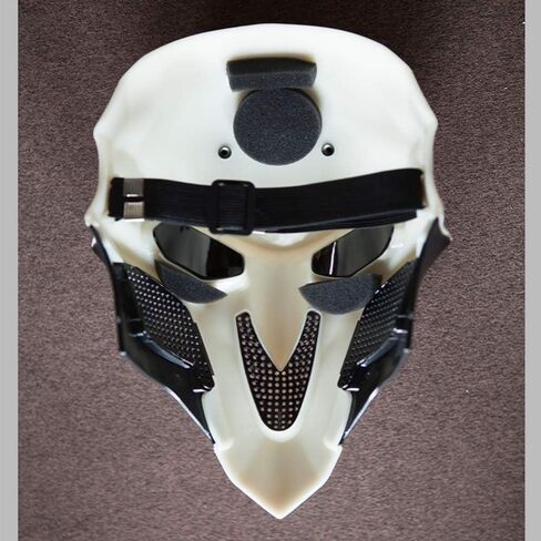 damdos Halloween Props Mens Cosplay Masks for OW Reaper mask with Lenses ABS Plastic Guy Fawkes Anonymous Mask Fancy Dress Xmas Birthday Gifts in Saudi Arabia