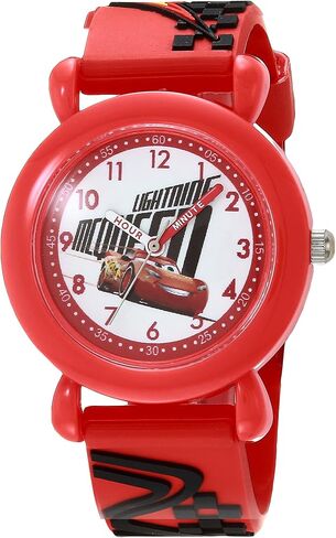 DISNEY Cars Kids' Plastic Time Teacher Analog Quartz 3D Strap Watch  in Saudi Arabia