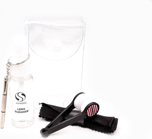 Ray-Ban Black Medium Sunglass Eyeglass Case + Bundle with eSHADES Luxury Eyewear Kit in Saudi Arabia