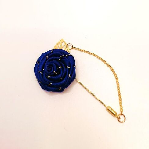 Rose Flower Lapel Pin for Men Brooch Rose Flower Suits Brooches Collar Gold Leaf Tassel Pin Wedding Lapel Flower Pin Rose for Men in Saudi Arabia