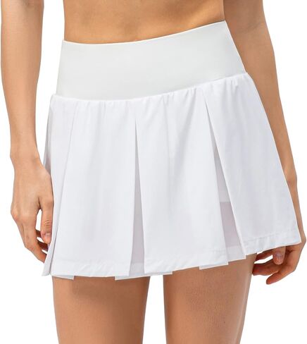 تنانير التنس النسائية من CuteStreet، تنانير رياضية مطوية مع جيوب، تنانير للجري، تنانير رياضية للتنس in Kuwait