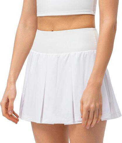 تنانير التنس النسائية من CuteStreet، تنانير رياضية مطوية مع جيوب، تنانير للجري، تنانير رياضية للتنس in Kuwait