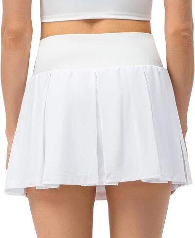 تنانير التنس النسائية من CuteStreet، تنانير رياضية مطوية مع جيوب، تنانير للجري، تنانير رياضية للتنس in Kuwait