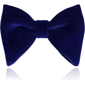 Mantieqingway Velvet Bow Ties for Men Adjustable Oversized Pre-tie Bowtie Cufflink Pock Square Set Tuxedo Big Bowties in Kuwait
