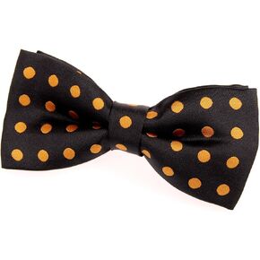 Retreez Classic Polka Dots Woven Microfiber Pre-tied Bow Tie (4.5") in Saudi Arabia