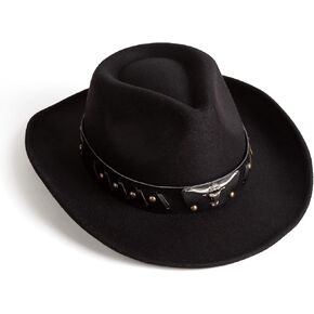 Zokunari Womens Western Cowboy Cowgirl Hats with Belt Buckle in Kuwait