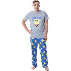 Nickelodeon SpongeBob SquarePants Mens' Chillin' Sleep Pajama Set in Saudi Arabia