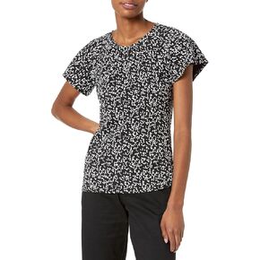 Amazon Essentials Women's Classic-Fit Cape Sleeve Open Crewneck T-Shirt in Kuwait