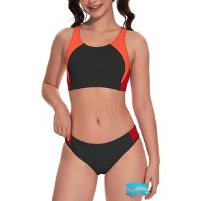 Beautikini Period Swimwear Two Piece Menstrual Leakproof Sporty Bikini Sets Bathing Suit Period Swimsuit for Teen Girls in Saudi Arabia