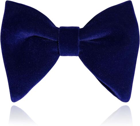 Mantieqingway Velvet Bow Ties for Men Adjustable Oversized Pre-tie Bowtie Cufflink Pock Square Set Tuxedo Big Bowties in Kuwait