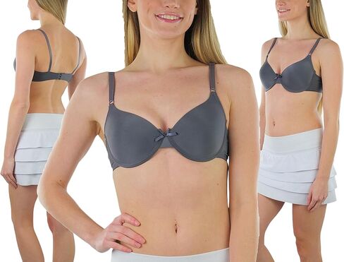 مجموعة ToBeInStyle النسائية المكونة من 6 حمالات صدر مبطنة بأنماط متنوعة مقاس كوب - A إلى DDD in Kuwait