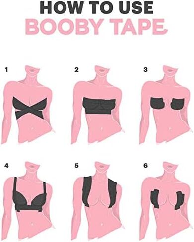 Boobtape- 2 Rolls of the Best Boob Tape Ultimate Strapless Look and Breast Lift in Saudi Arabia