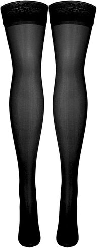 NuVein Sheer Compression Stockings for Women Fashion Silky Sheen Denier Thigh High in Kuwait