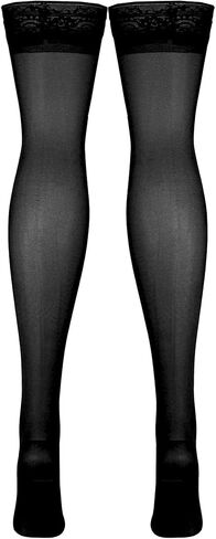 NuVein Sheer Compression Stockings for Women Fashion Silky Sheen Denier Thigh High in Kuwait