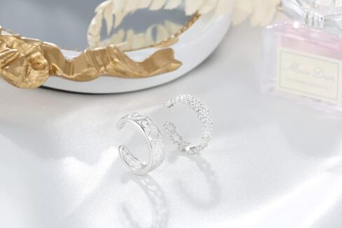 Shakalaka Sterling Silver Toe Rings for Women with Flower Cubic Zirconia Inlaid Hypoallergenic Adjustable Open Cuff Toe Ring Foot Jewelry, Crystal, Cubic Zirconia in Saudi Arabia