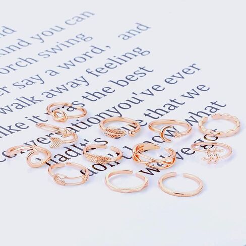 honsny قابل للتعديل خواتم اصبع القدم للنساء فتاة، 14k الذهب بسيط الشاطئ المفتوحة اصبع القدم مجموعة زهرة نجمة القمر السهم القلب ورقة الذيل الخنصر حلقات عقدة موجة الفضة الصيف اصبع القدم الدائري للفتيات في سن المراهقة مجوهرات القدم in Kuwait