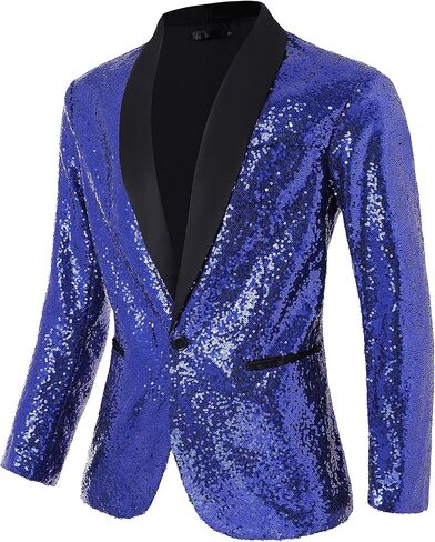 Coucoland Sequin Blazer Men-Tuxedo Jacket Sequin Suit Men Sport Coats in Kuwait