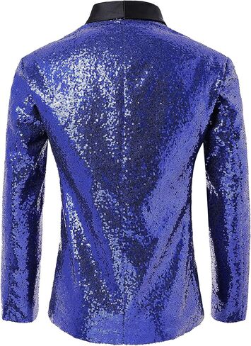 Coucoland Sequin Blazer Men-Tuxedo Jacket Sequin Suit Men Sport Coats in Kuwait