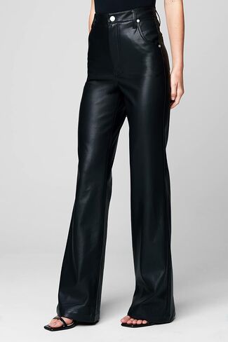 [BLANKNYC] Womens Luxury Clothing Vegan Leather High Rise Wide Leg Pant, Comfortable & Stylish in Saudi Arabia