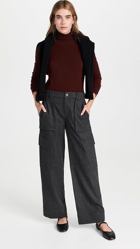 Vince Women's Flannel Wide Leg Raver Pant in Kuwait