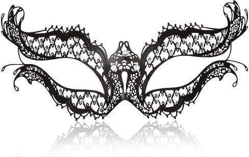 MYMENU Couple Masquerade Mask for Women Men Laser Cut Metal Mask Venetian Mask for Party Ball in Saudi Arabia