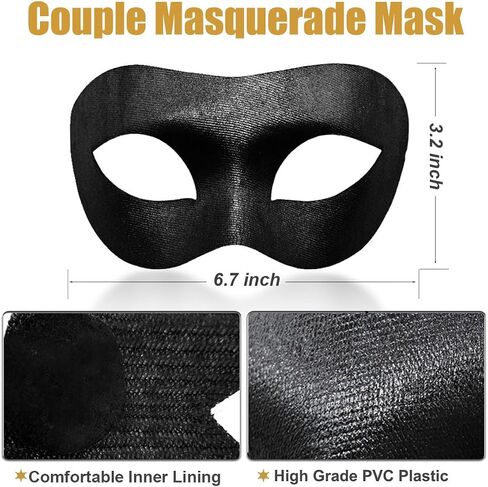 MYMENU Couple Masquerade Mask for Women Men Laser Cut Metal Mask Venetian Mask for Party Ball in Saudi Arabia