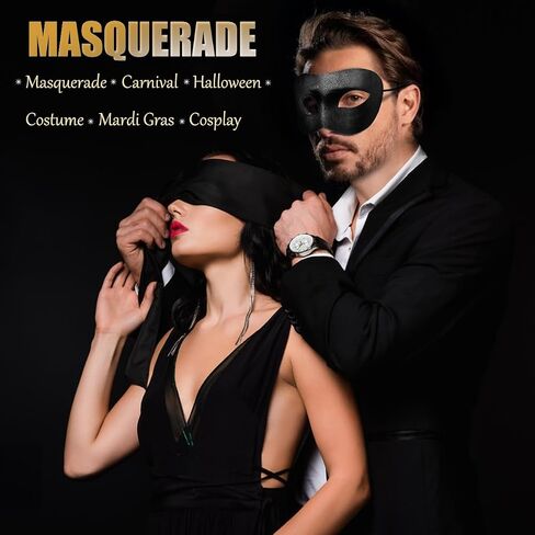 MYMENU Couple Masquerade Mask for Women Men Laser Cut Metal Mask Venetian Mask for Party Ball in Saudi Arabia