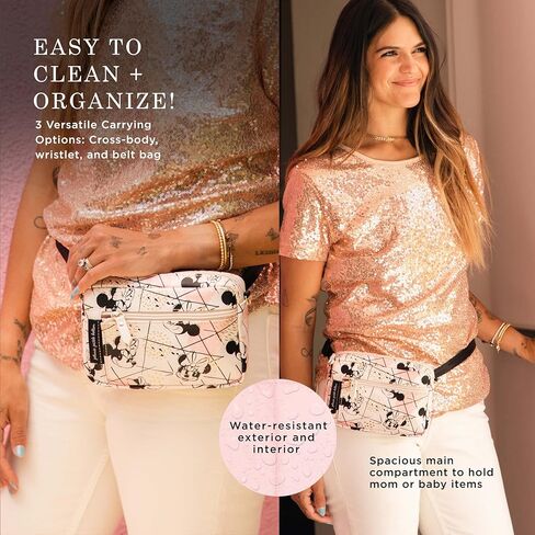 بيتونيا بيكيل بوتوم, ميكي - أبيض/أسود, 1 Count (Pack of 1), حقيبة حزام in Kuwait