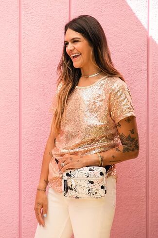 بيتونيا بيكيل بوتوم, ميكي - أبيض/أسود, 1 Count (Pack of 1), حقيبة حزام in Kuwait