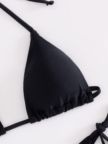 COZYEASE Women's 2 Piece Bikini Sets Tie Back Halter Triangle Bikini Tops and Tie Side Bottom Swimwear Bathing Suit in Saudi Arabia