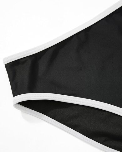 SUUKSESS Women High Waisted 2 Piece Bikini Set Cheeky High Cut Bandeau Swimsuit in Saudi Arabia