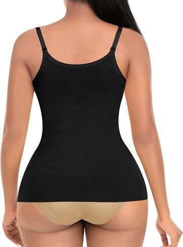 Womens Shapewear Tank Tops with Built in Bra Tummy Control Cami Shaper Compression Shaping Tops in Saudi Arabia