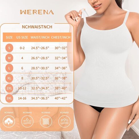 Womens Shapewear Tank Tops with Built in Bra Tummy Control Cami Shaper Compression Shaping Tops in Saudi Arabia