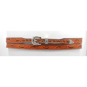 2371- Adjustable Tan Tooled Hatband in Saudi Arabia