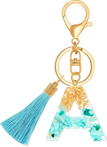 TTYY Alphabet Initial Letter Keychain for Women gift To Little Girls Tassel Butterfly Pendant Key Ring for Backpack in Saudi Arabia