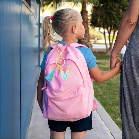 TTYY Alphabet Initial Letter Keychain for Women gift To Little Girls Tassel Butterfly Pendant Key Ring for Backpack in Saudi Arabia