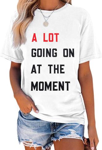 A Lot Going On at The Moment T Shirt Oversized Country Music Concert for Women Loose Nashville Music Lover Shirts in Kuwait