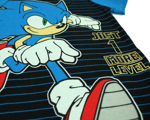 Sonic The Hedgehog Boys' 1 More Level 4 Piece Short Sleeve Pajama Set in Saudi Arabia