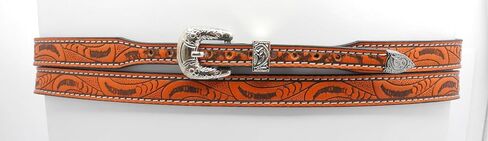 Adjustable Tan Tooled Hatband in Saudi Arabia
