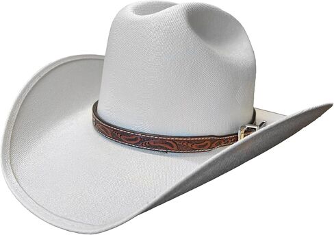Adjustable Tan Tooled Hatband in Saudi Arabia