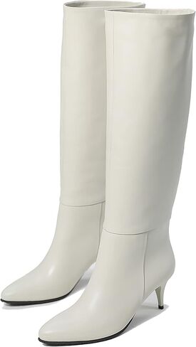 ELLASI Ohanna Women's Knee-High Boots with Genuine Leather, Medium Heel in Saudi Arabia