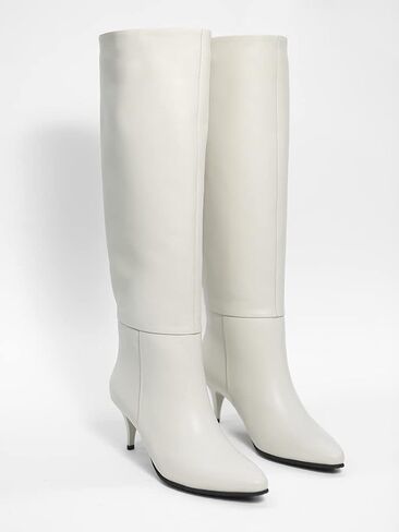 ELLASI Ohanna Women's Knee-High Boots with Genuine Leather, Medium Heel in Saudi Arabia