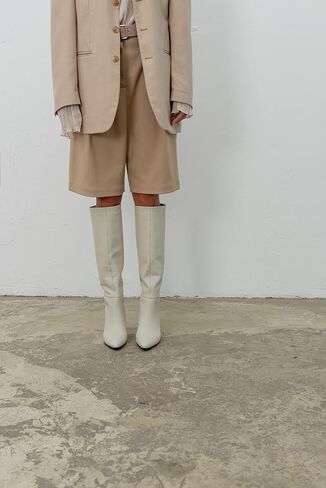 ELLASI Ohanna Women's Knee-High Boots with Genuine Leather, Medium Heel in Saudi Arabia