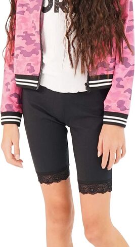 KIDPIK 2PK شورت دراجة مزخرف بالدانتيل للبنات in Kuwait