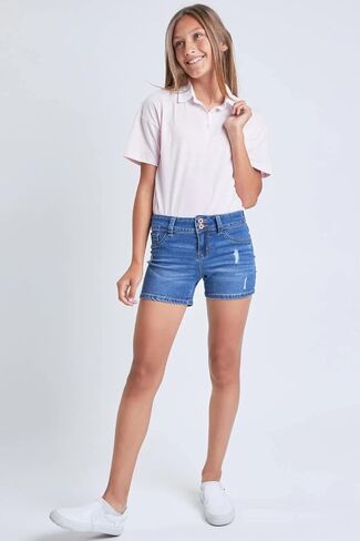 YMI Girls Essential Double Button Short in Kuwait