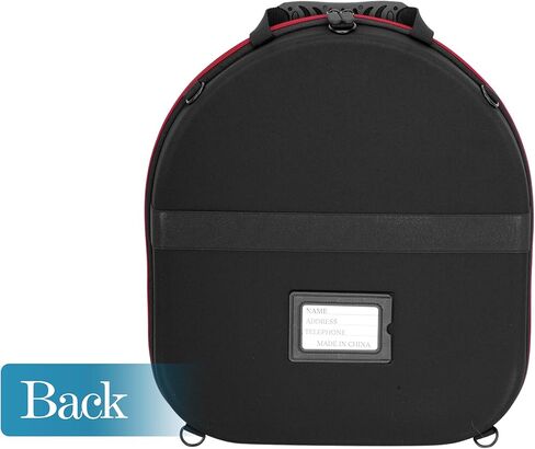 Qriocioa Cowboy Hats Proof Box for Travel - Crush Proof Cowboy Hat Case Box Carrier Case Protects up to 2 Cowboy Hats for Stetson with ID Slot, Carrying Handle, Adjustable Carry Strap - Large in Kuwait