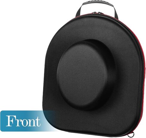 Qriocioa Cowboy Hats Proof Box for Travel - Crush Proof Cowboy Hat Case Box Carrier Case Protects up to 2 Cowboy Hats for Stetson with ID Slot, Carrying Handle, Adjustable Carry Strap - Large in Kuwait